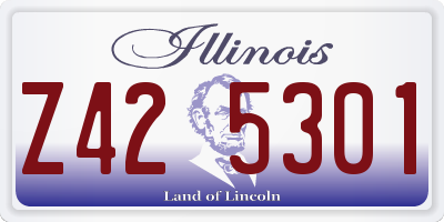 IL license plate Z425301