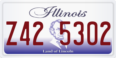 IL license plate Z425302