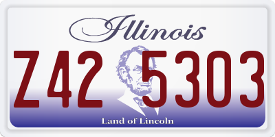 IL license plate Z425303