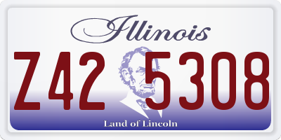 IL license plate Z425308