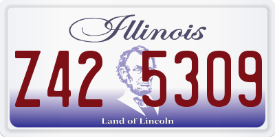 IL license plate Z425309