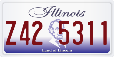 IL license plate Z425311