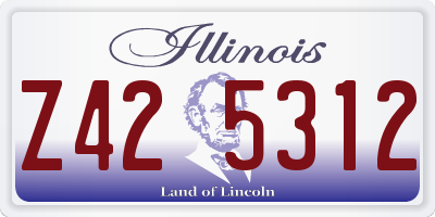 IL license plate Z425312