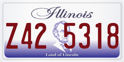 IL license plate Z425318