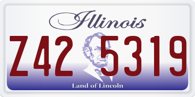 IL license plate Z425319