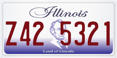 IL license plate Z425321