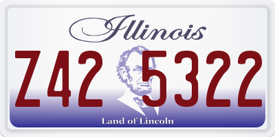 IL license plate Z425322