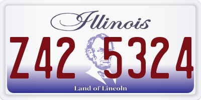 IL license plate Z425324