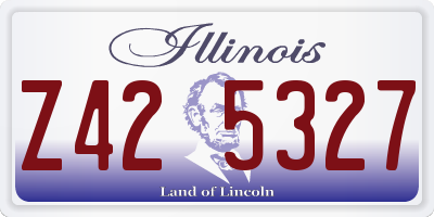 IL license plate Z425327