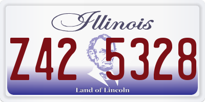 IL license plate Z425328