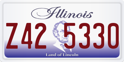 IL license plate Z425330