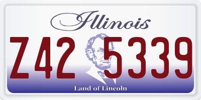 IL license plate Z425339