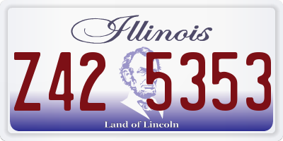 IL license plate Z425353