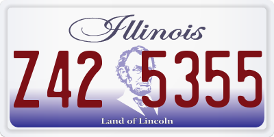 IL license plate Z425355