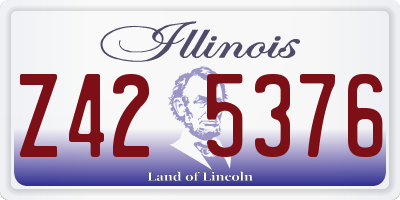 IL license plate Z425376