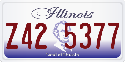 IL license plate Z425377