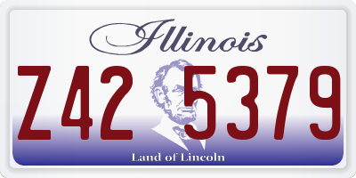 IL license plate Z425379