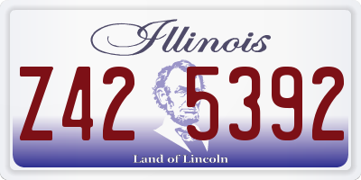 IL license plate Z425392