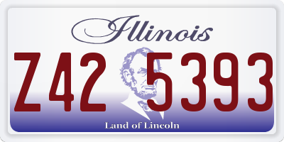 IL license plate Z425393