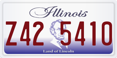 IL license plate Z425410