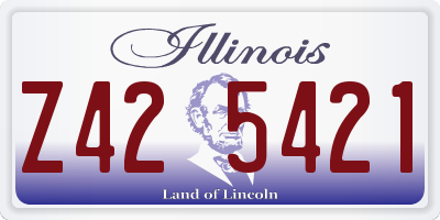 IL license plate Z425421