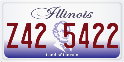 IL license plate Z425422