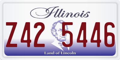 IL license plate Z425446
