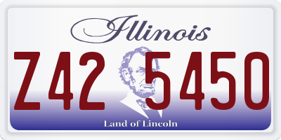 IL license plate Z425450