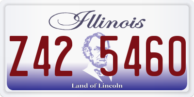 IL license plate Z425460