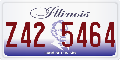 IL license plate Z425464