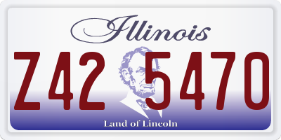 IL license plate Z425470