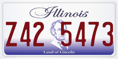 IL license plate Z425473