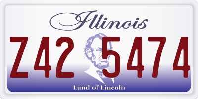 IL license plate Z425474