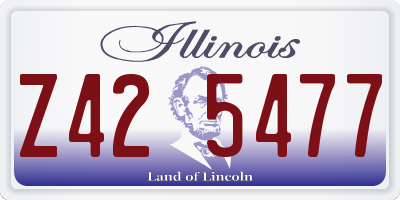 IL license plate Z425477