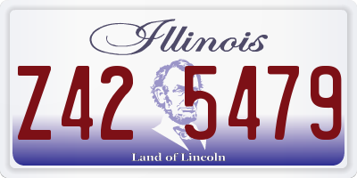 IL license plate Z425479