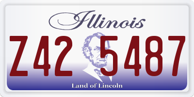IL license plate Z425487