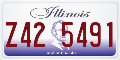 IL license plate Z425491