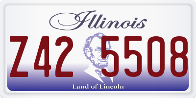 IL license plate Z425508