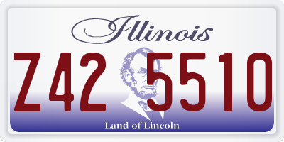 IL license plate Z425510