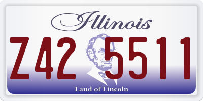 IL license plate Z425511