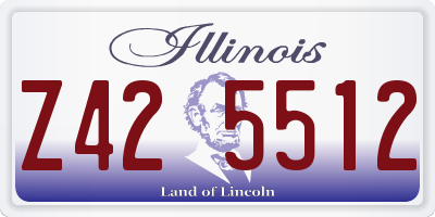 IL license plate Z425512