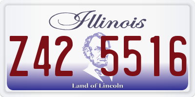 IL license plate Z425516