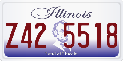 IL license plate Z425518