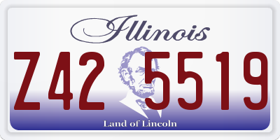 IL license plate Z425519