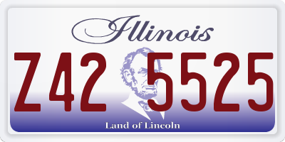 IL license plate Z425525