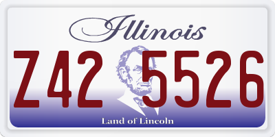 IL license plate Z425526