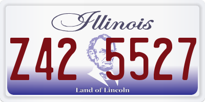 IL license plate Z425527