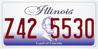 IL license plate Z425530