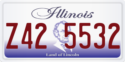 IL license plate Z425532