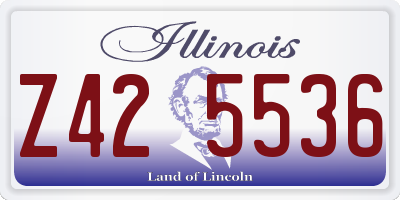 IL license plate Z425536